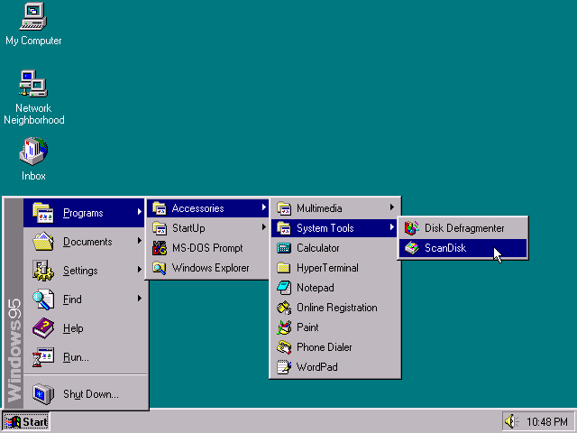 Windows 95 Start Menu (1995)